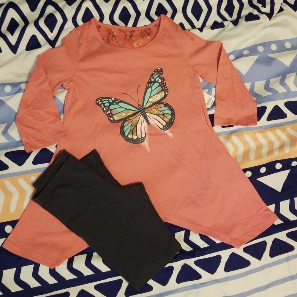 Dusty Rose Butterfly outfit